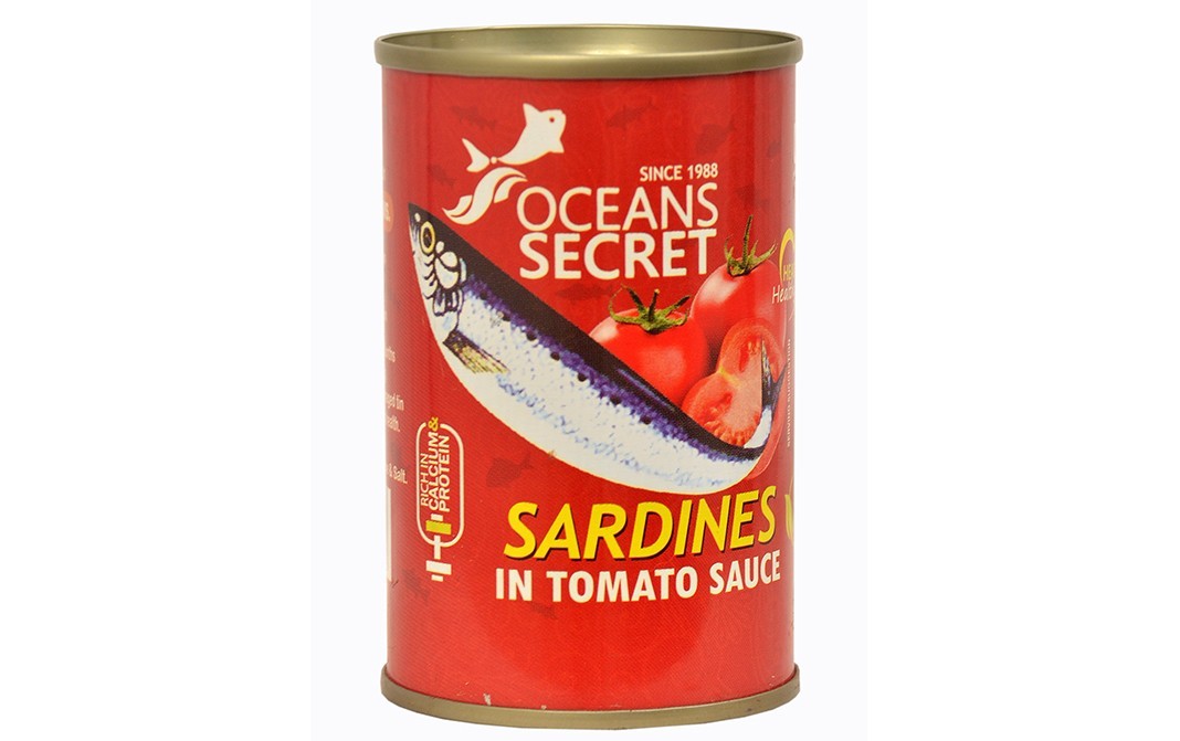 Oceans Secret Sardine in Tomato Sauce    Tin  155 grams